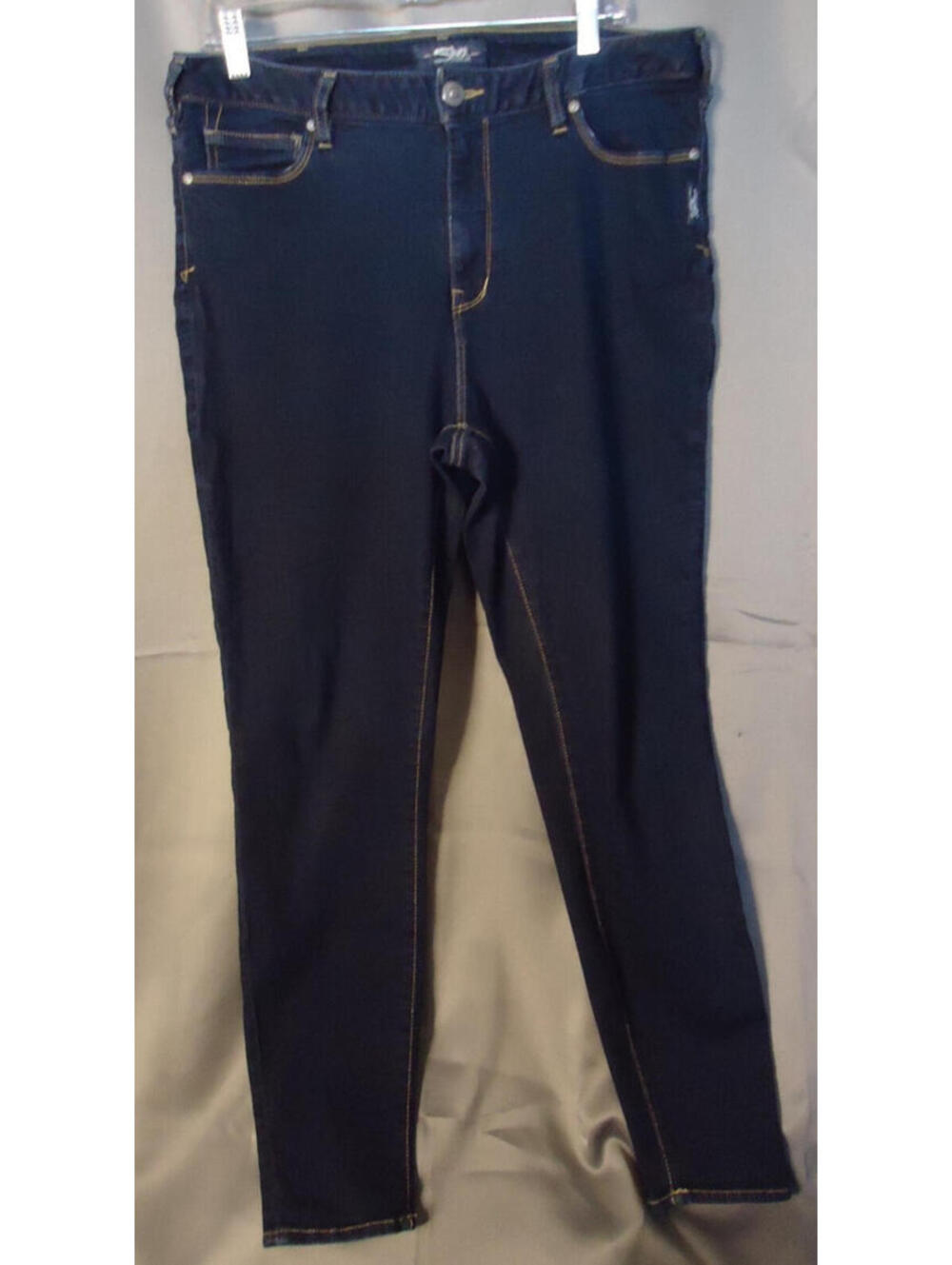 Silver Jeans Robson Skinny Jeans Stretch Jeggings Womens Size 14 Dark Wash